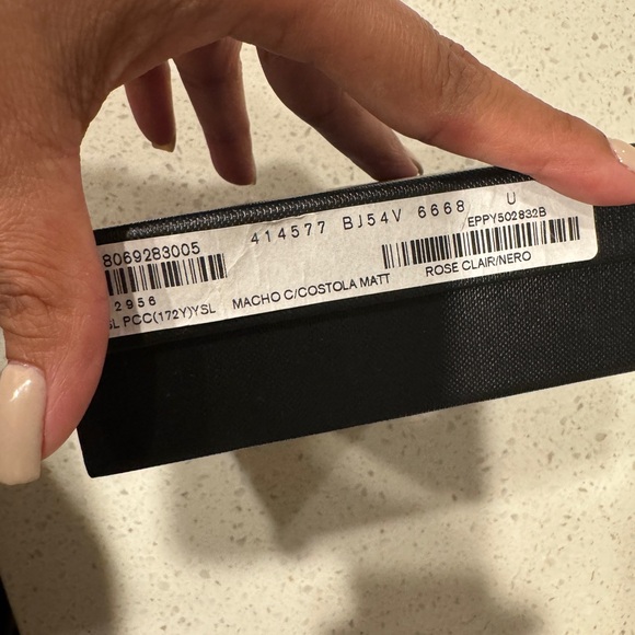 Saint Laurent Fuchsia Card Holder with Black Logo - Picture 11 of 14